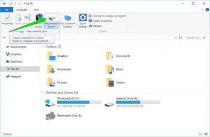 How to Map a Network Drive Windows 10?